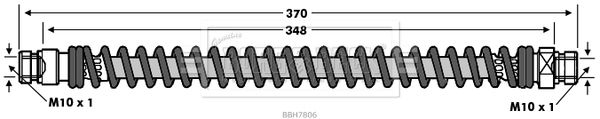 BORG & BECK Тормозной шланг BBH7806